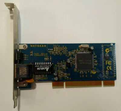Netgear FA311 Rev-A1 Vintage PCI Ethernet Network Card - Image 1 of 3