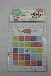 Juego de baby shower lingo bingo bebé ""listo para pop"" bebé - Imagen 1 de 5