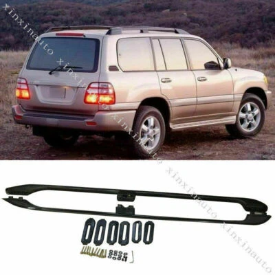 Fit For Toyota Land Cruiser LC/FJ100 1998-07 Factory Style Roof Rails Rack Black - Image 1 of 4