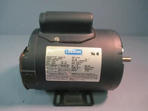 LEESON ELECTRIC MOTOR, AC 1/4HP 1725RPM 1PH 100361.00 - Picture 1 of 4