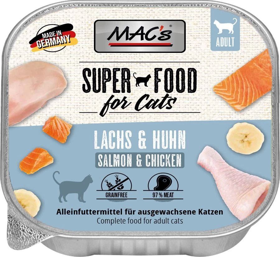 MACs Cat Lachs & Hühnchen | 16x 100g Katzenfutter - Bild 1 von 1