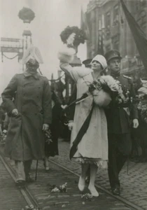 Retrato de prensa fotográfica vintage princesa Astrid c. 1930 - Imagen 1 de 8