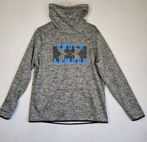 Under Armour Womens Fitness Training Pullover Top Cold Gear Sz Large Gray/blue - Picture 1 of 15