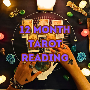 12 mois de lecture de tarot psychique, amour carrière lecture âme sœur, détail le jour même