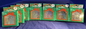 (7) SANTA'S BEST BRASS X'MAS TREE LIGHT COVERS - CHRISTMAS TREES, CANDLES, SANTA - Picture 1 of 19