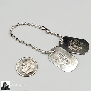 1:6 Hasbro Vietnam Door Gunner US Army Metal Dog Tags for 12" Figures - Picture 1 of 3