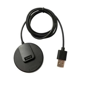 USB 2.0 Cable 93 CM Charging Dock Plug To Socket for Smart Watch IN Black - Zdjęcie 1 z 4