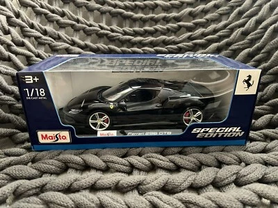 Ferrari 296 GTB Maisto DieCast escala 1:18 negro edición especial raro difícil encontrar 2 Foto 1 de 4