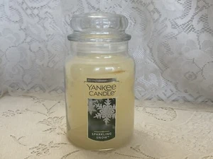Yankee Candle 22 Oz Jar Candle Sparking Snow Scent Unlit - Picture 1 of 4