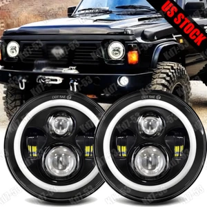 Faro LED redondo de 7 pulgadas para Nissan Patrol Y60 12v haz alto bajo súper brillante - Imagen 1 de 14