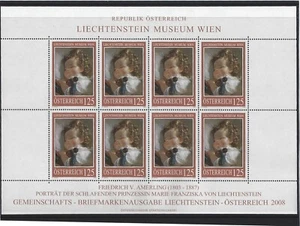 2008 Österreich ANK 2748 Friedrich Amerling Marie Franziska von Liechtenstein - Bild 1 von 1