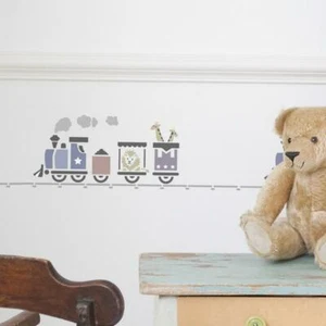 Zirkuszugschablone - Kinderzimmer Wanddekor Malschablone - Wiederverwendbare Vorlage - Bild 1 von 5