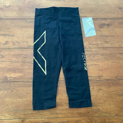 2XU Women's XS 3/4 Tights MCS Thermal Elite Alpine Compression Black/Gold Capri - Image 1 of 4