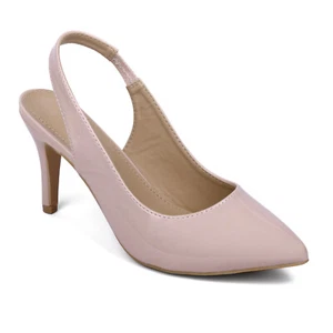 Zapatos para mujer TAUPE talla 8,5 clásicos sin cordones de tacón de salón informales elegantes con cordones - Imagen 1 de 4