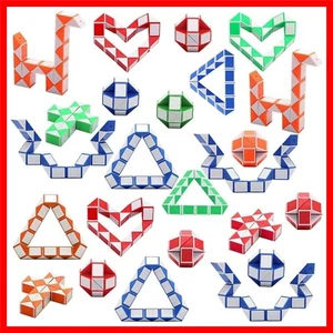 Magic Snake Cube 24-Piece Set - Versatile Puzzle Toys for Kids' Development - Picture 1 of 11