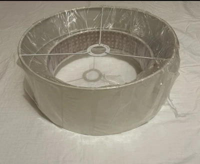 John Lewis Double Layered Rattan Easy-to-Fit Ceiling Shade, Cream/Natural - Image 1 of 4