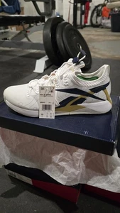 Reebok Uomo Nano X1 Frontale Taglia 10 Bianco/Oro - Foto 1 di 4