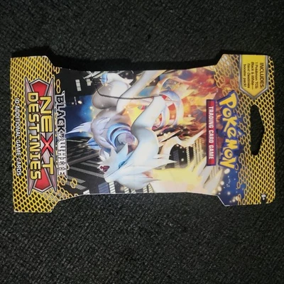 Pokemon Reshiram Arte Funda Sellado Booster Pack NEXT DESTINIES Blanco y Negro Foto 1 de 4