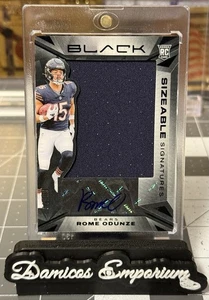 2024 Panini Black Rome Odunze Rookie Jumbo Patch Auto 7/99 (#SSR-ROE) Bears - Picture 1 of 2