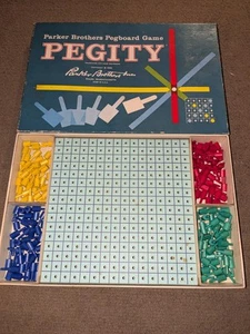 Parker Bros Pegity 1962 vintage juego de estrategia buen estado sin manual. - Imagen 1 de 5