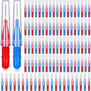 100 Stück Zahnspange Zahnbürste Zahnseide für Reiniger Interdentalbürste Zahnstocher Toot - Bild 1 von 12