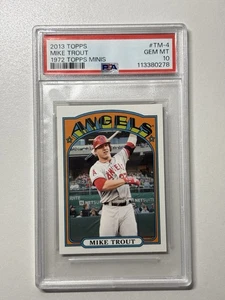2013 Topps 1972 Minis Mike Trout #TM-4 PSA 10 Gem Mint Los Angeles Angels - Picture 1 of 2