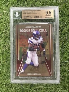 2007 Playoff Contenders Adrian Peterson Rookie Roll Call /1000 BGS 9.5 GEM MINT - Picture 1 of 2