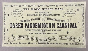 Dark’s Pandemonium Carnival Poster Ray Bradbury Something Wicked This Way Comes - Picture 1 of 2