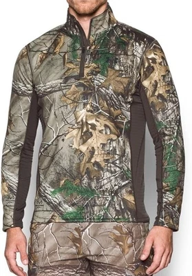 Mens Under Armour Coldgear Extreme Base Realtree Xtra Camo Pullover Medium - Image 1 of 4