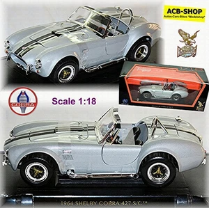 Shelby Cobra 427 S/C 1964 weissaluminium metallic 1:18 Lucky Die Cast 92058 - Bild 1 von 8