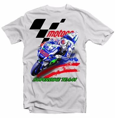 Super Bike Racing Collin Moto GP Bandera de Estados Unidos Camiseta Algodón Blanco 9344 - Imagen 1 de 2
