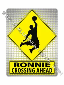 RONNIE trova il tuo nome INSEGNA METALLO NBA Basket SPORTS mancave decorazione regalo 850 - Foto 1 di 1