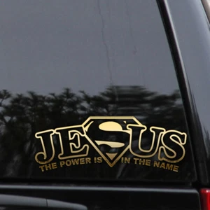 Jesus "The Power is in The Name" Vinyl Decal – Christian Christ Sticker - Picture 1 of 2