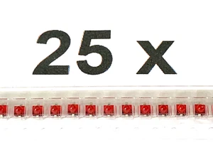 HLMP-Q152-G0011, LED rot, red, 644nm, 2mcd, 20mA, 1,6V, 35°, AVAGO. 25 Stück - Bild 1 von 5
