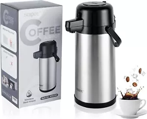 102oz Airpot Coffee Dispenser With Pump Coffee Carafe for Keeping Hot Or Cold Ai - Picture 1 of 6