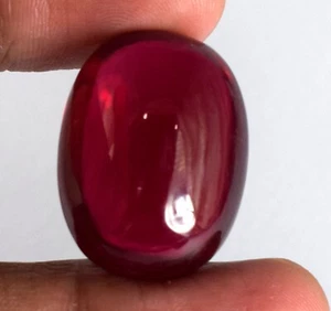 51,10 ct natürlicher ovaler Cabochon Burma roter Rubin Edelstein zertifiziert L5656 bestes Angebot - Bild 1 von 7