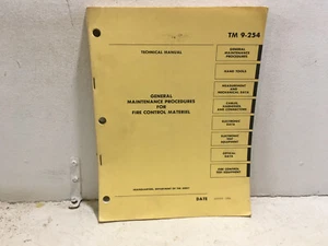 TM 9-254 General Maintenance Procedures for Fire Control Materiel. 1984 - Picture 1 of 9