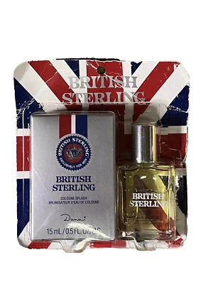 British Sterling de Dana Cologne Splash para hombre 0,5 fl. oz. (1) Caja abierta nueva Foto 1 de 2