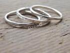 3 PCs. Sterling Silver Stacking Rings, Stackable Rings, Minimalist JewelleryT5
