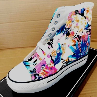 scarpe donna sneakers sportive zeppa interna 6 cm ginnastica tela platform  VV - Immagine 1 di 4