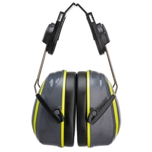 PORTWEST PW76 HV Extreme Ear Defenders Helmet Medium Clip-On Adjustable Safety - Picture 1 of 4