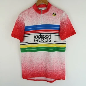 Mens Vintage Retro Cycling jersey European Sponsors SZ Large (G4894) - Picture 1 of 5