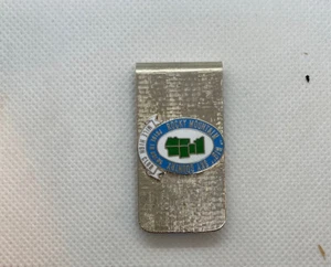 Vintage Money Clip Mile High Club Sterling Silver 1x2 Inches - Picture 1 of 4