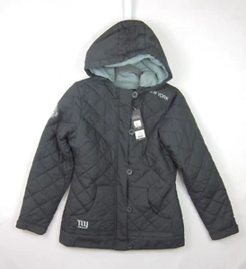 Para mujeres New York Giants NFL Pro Line Chaqueta con Cremallera Completa Abrigo con Capucha Algodón Acolchado S - Imagen 1 de 11