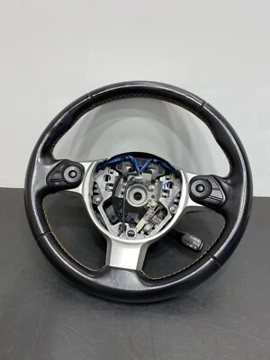 2017 SUBARU BRZ OEM YELLOW STITCH STEERING WHEEL ASSEMBLY USED - Image 1 of 4