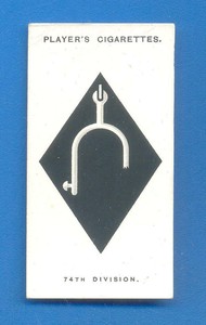 ARMY CORPS & DIVISIONAL SIGNS 1914-1918.No.24.PLAYERS CIGARETTE CARD ISSUED 1924