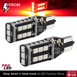 Bombillas de freno estroboscópicas rojo parada LED Syneticusa T10 T15 192 - Imagen 1 de 6