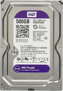 WD Purple 500GB Surveillance Internal Hard Drive WD05PURX - Picture 1 of 6