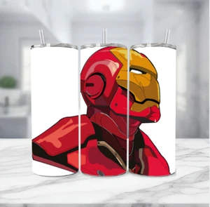 Vaso Iron Man 20 OZ Marvel de acero inoxidable con pajita de metal - Skyward - Imagen 1 de 4