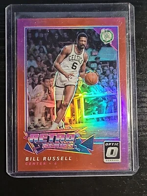 2017-18 Panini Donruss Optic Retro Series Red Prizm /99 Bill Russell #3 HOF - Image 1 of 2